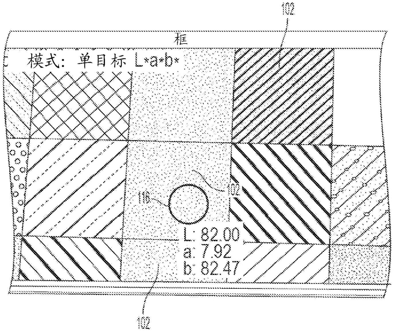 具有目标表面的实况视图的颜色测量仪器的制作方法